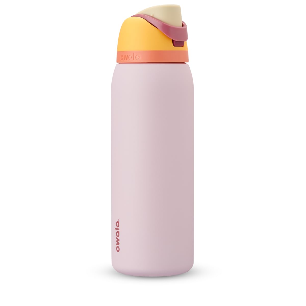 FreeSip Insulated Stainless Steel Water Bottle with Straw for Sports and Travel, BPA-Free, 24-oz, Shy Marshmallow