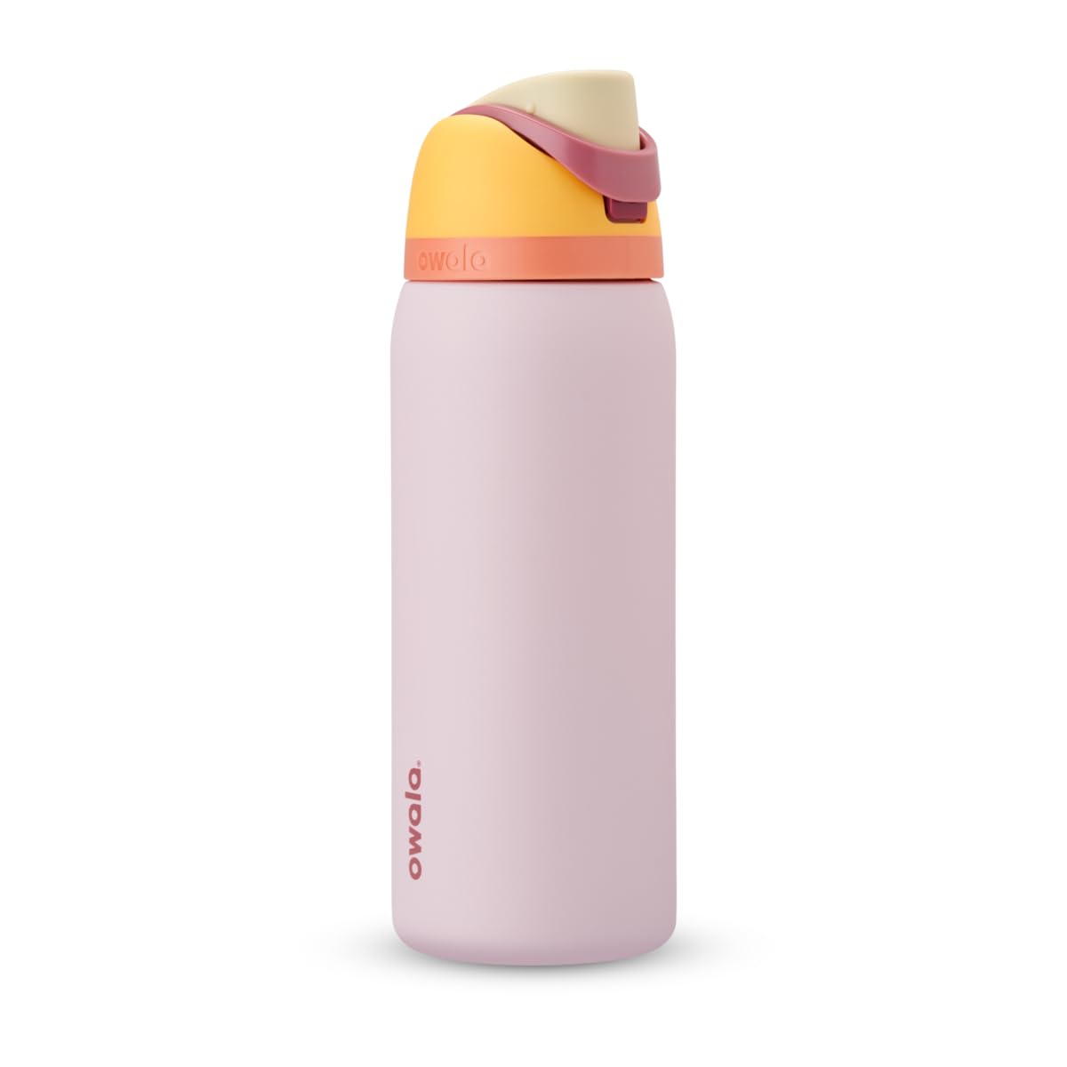 FreeSip Insulated Stainless Steel Water Bottle with Straw for Sports and Travel, BPA-Free, 24-oz, Shy Marshmallow