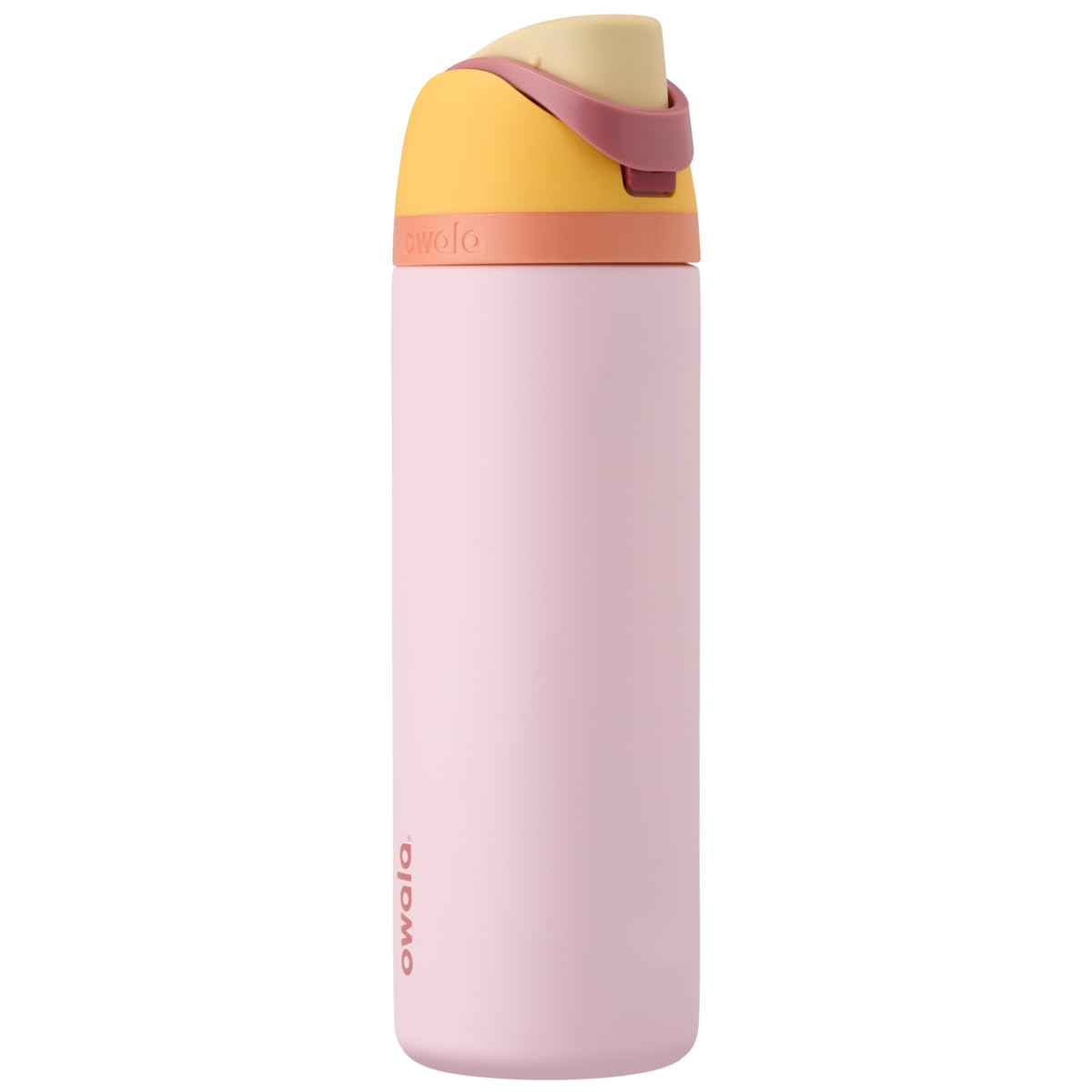 FreeSip Insulated Stainless Steel Water Bottle with Straw for Sports and Travel, BPA-Free, 24-oz, Shy Marshmallow
