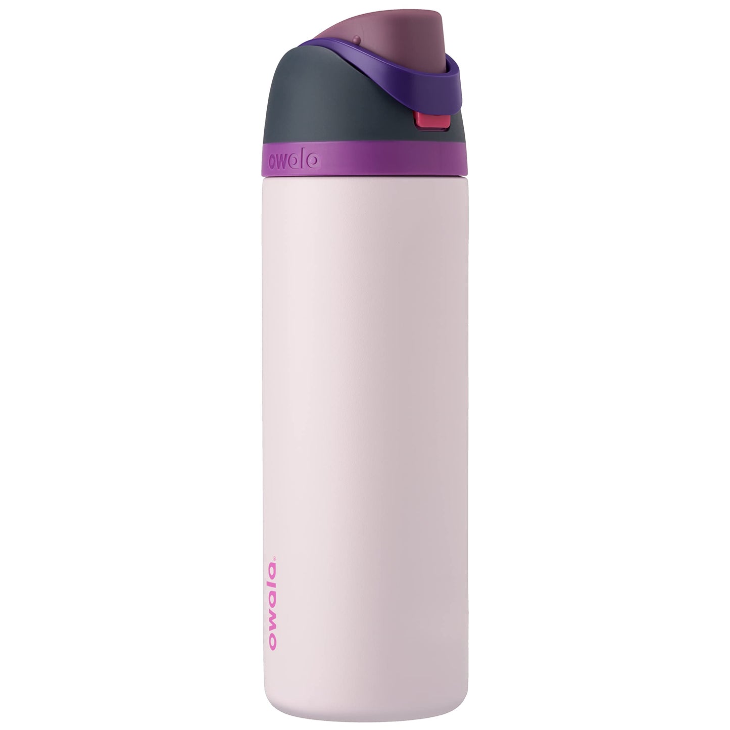 FreeSip Insulated Stainless Steel Water Bottle with Straw for Sports and Travel, BPA-Free, 24-oz, Shy Marshmallow