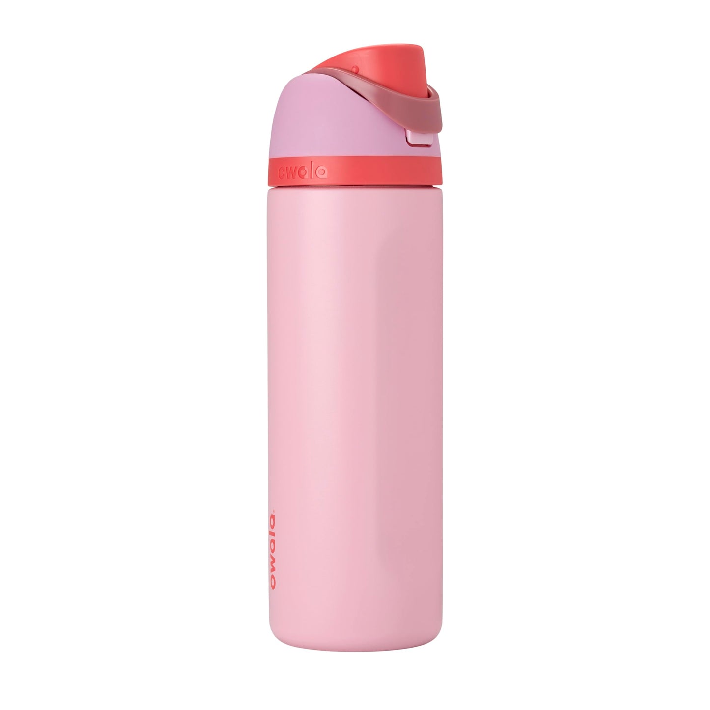 FreeSip Insulated Stainless Steel Water Bottle with Straw for Sports and Travel, BPA-Free, 24-oz, Shy Marshmallow