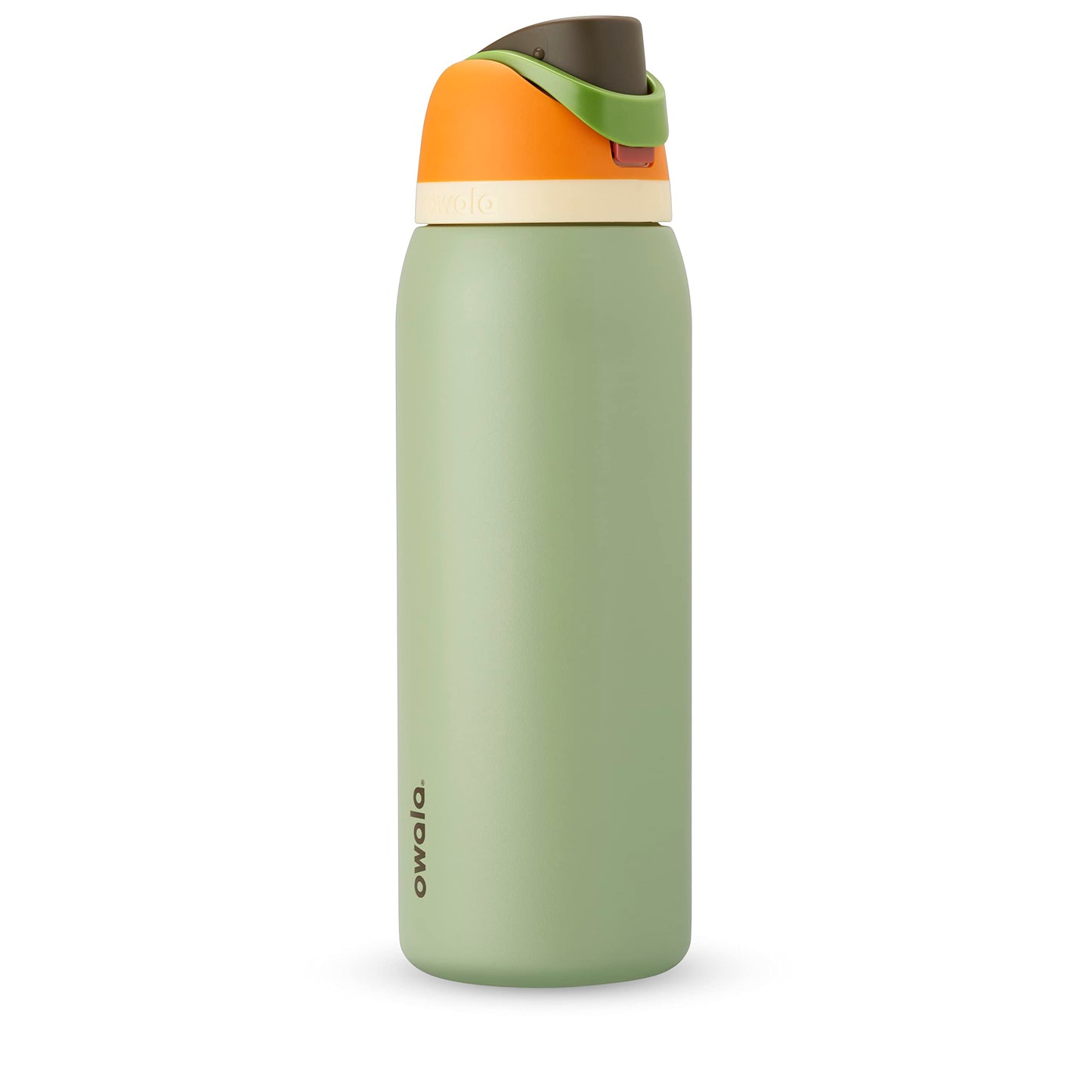 FreeSip Insulated Stainless Steel Water Bottle with Straw for Sports and Travel, BPA-Free, 24-oz, Shy Marshmallow