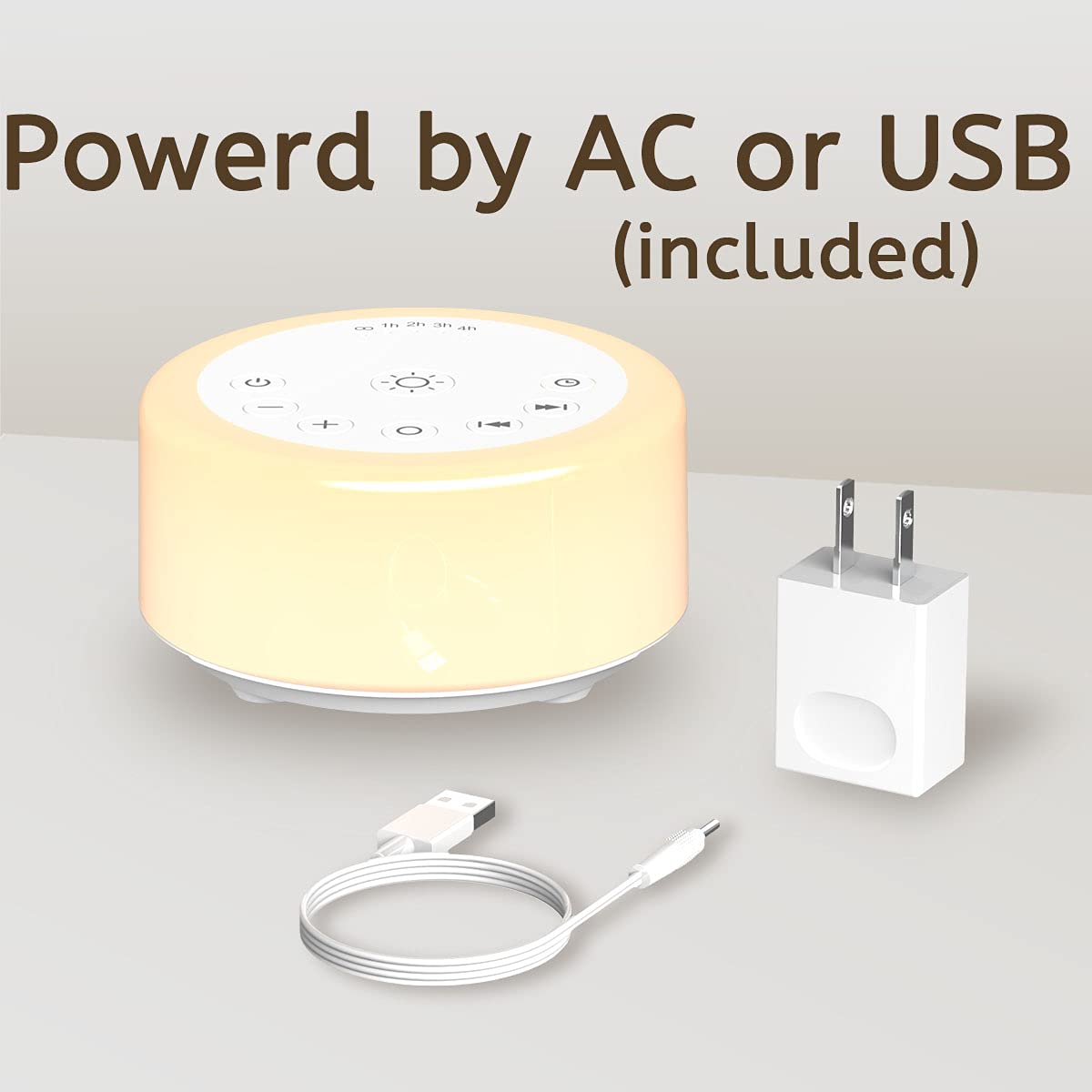 Sound Machines White Noise Machine 12 Colors Night Lights with 30 Soothing Sounds Sleep Machine with 5 Timers Portable for Home Travel and Office-Black