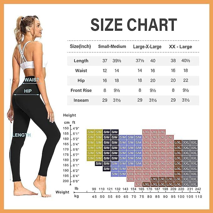 Gayhay Leggings with Pockets for Women - High Waisted Tummy Control Soft Compression Yoga Pants for Workout Running Gym