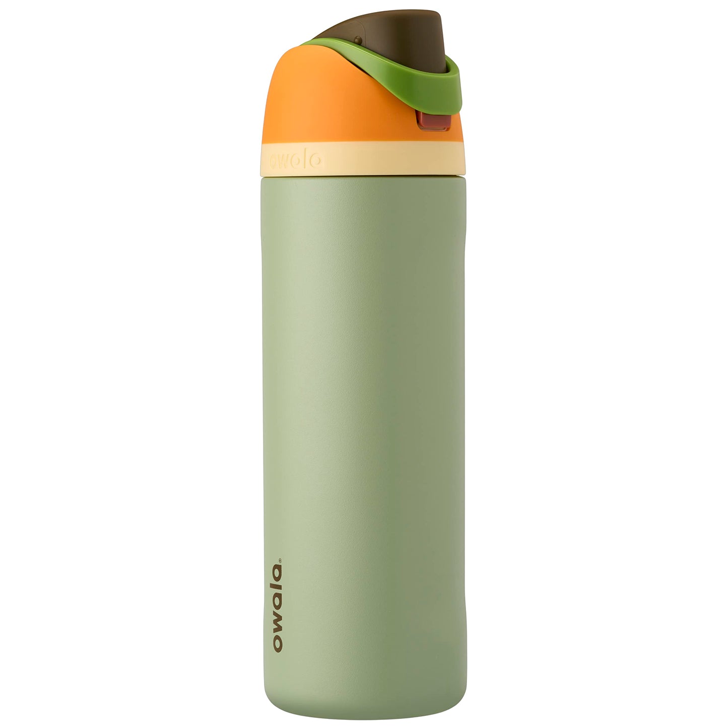 FreeSip Insulated Stainless Steel Water Bottle with Straw for Sports and Travel, BPA-Free, 24-oz, Shy Marshmallow
