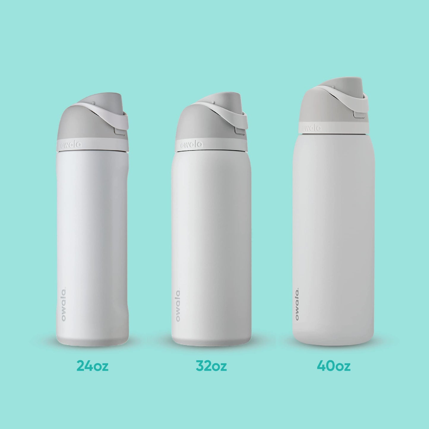 FreeSip Insulated Stainless Steel Water Bottle with Straw for Sports and Travel, BPA-Free, 24-oz, Shy Marshmallow