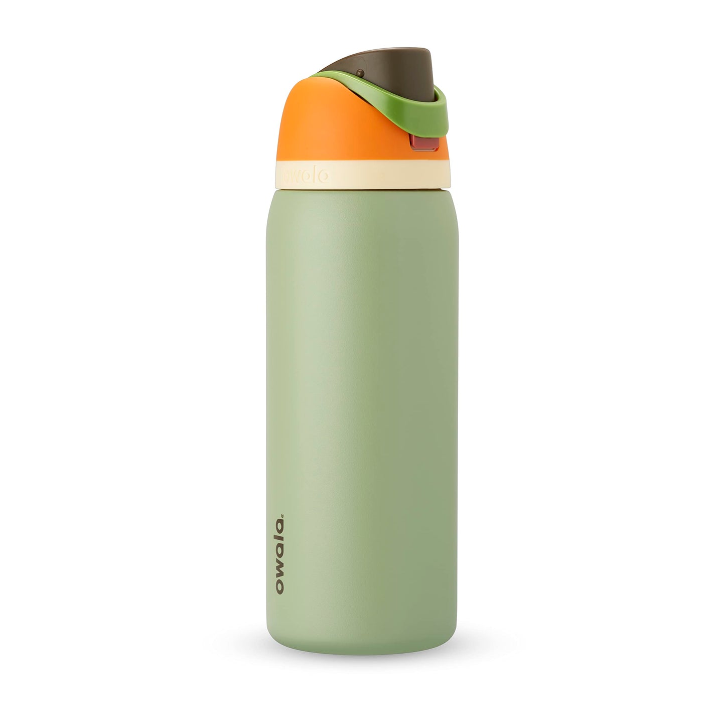 FreeSip Insulated Stainless Steel Water Bottle with Straw for Sports and Travel, BPA-Free, 24-oz, Shy Marshmallow