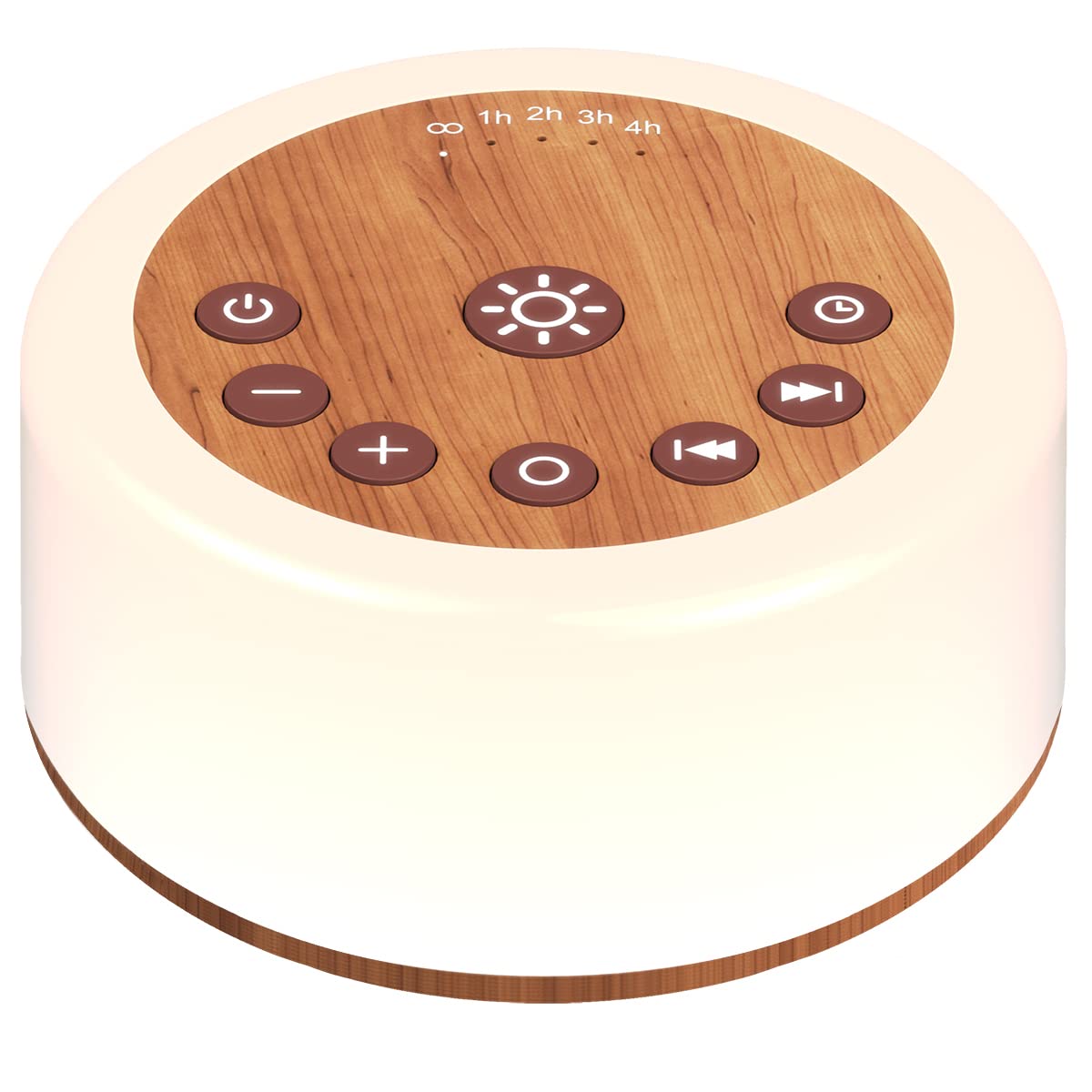 Sound Machines White Noise Machine 12 Colors Night Lights with 30 Soothing Sounds Sleep Machine with 5 Timers Portable for Home Travel and Office-Black