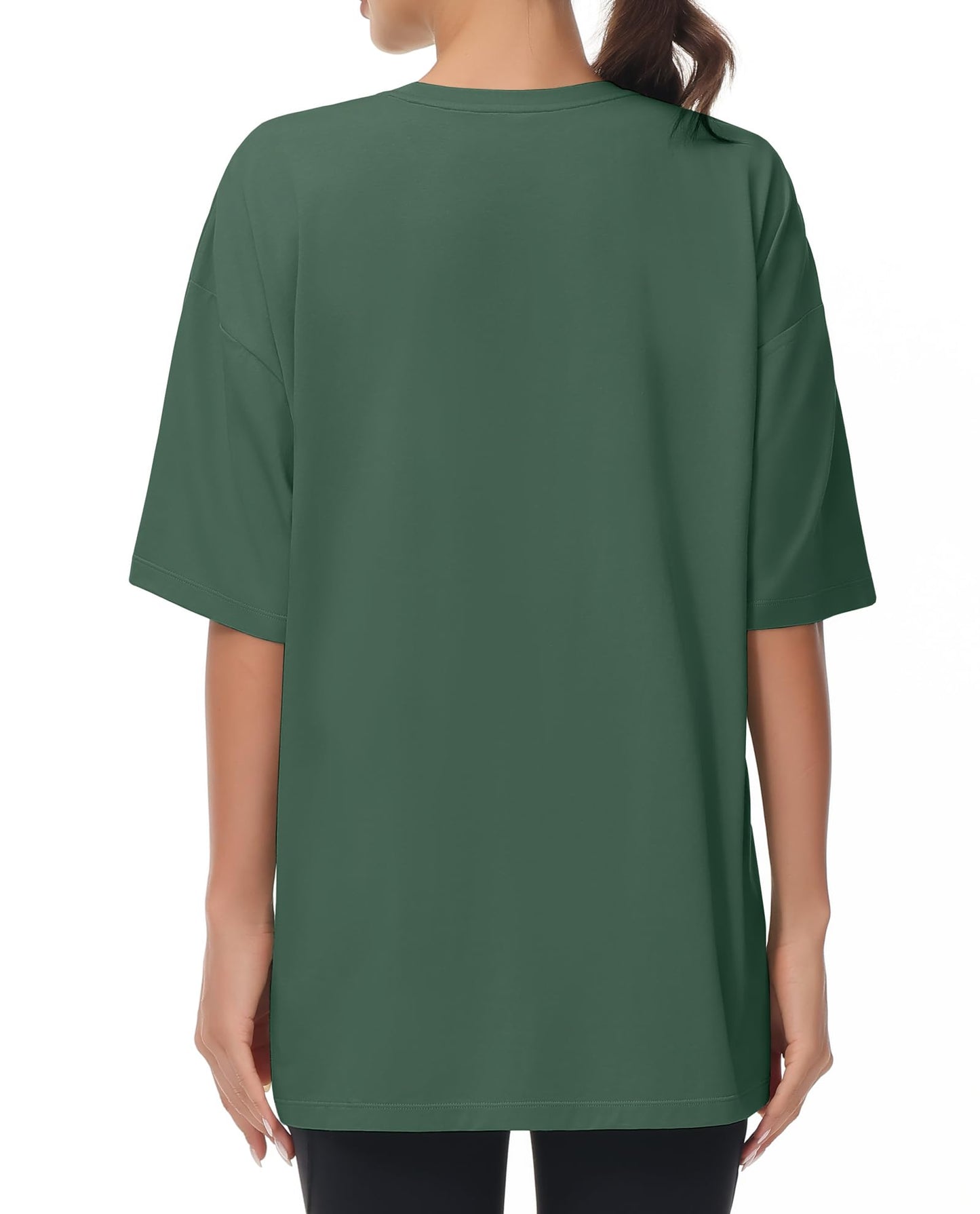 THE GYM PEOPLE Women's Casual Oversized T-Shirts Summer Crewneck Short Sleeve Workout Basic Tee Tops
