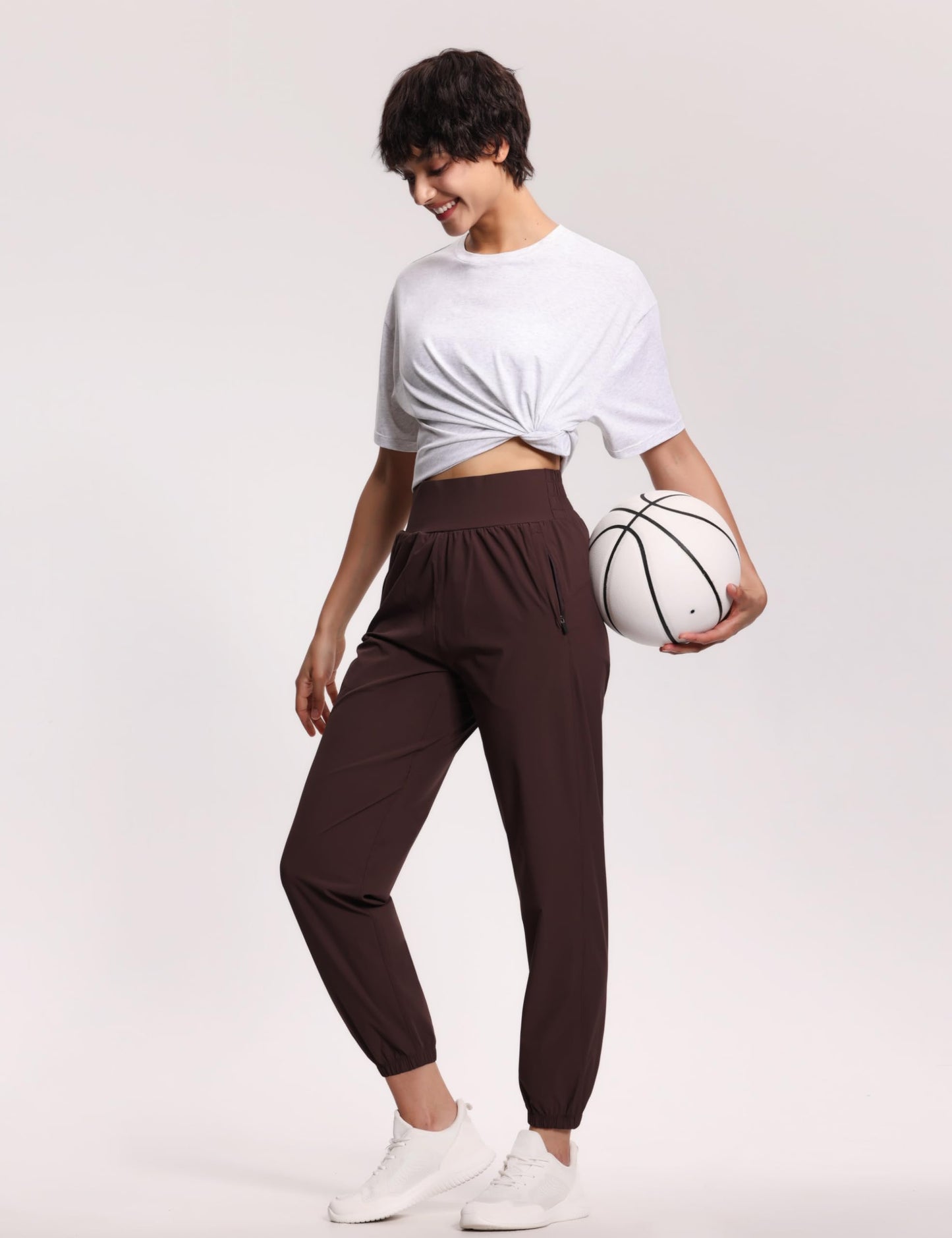 THE GYM PEOPLE Women's Casual Oversized T-Shirts Summer Crewneck Short Sleeve Workout Basic Tee Tops