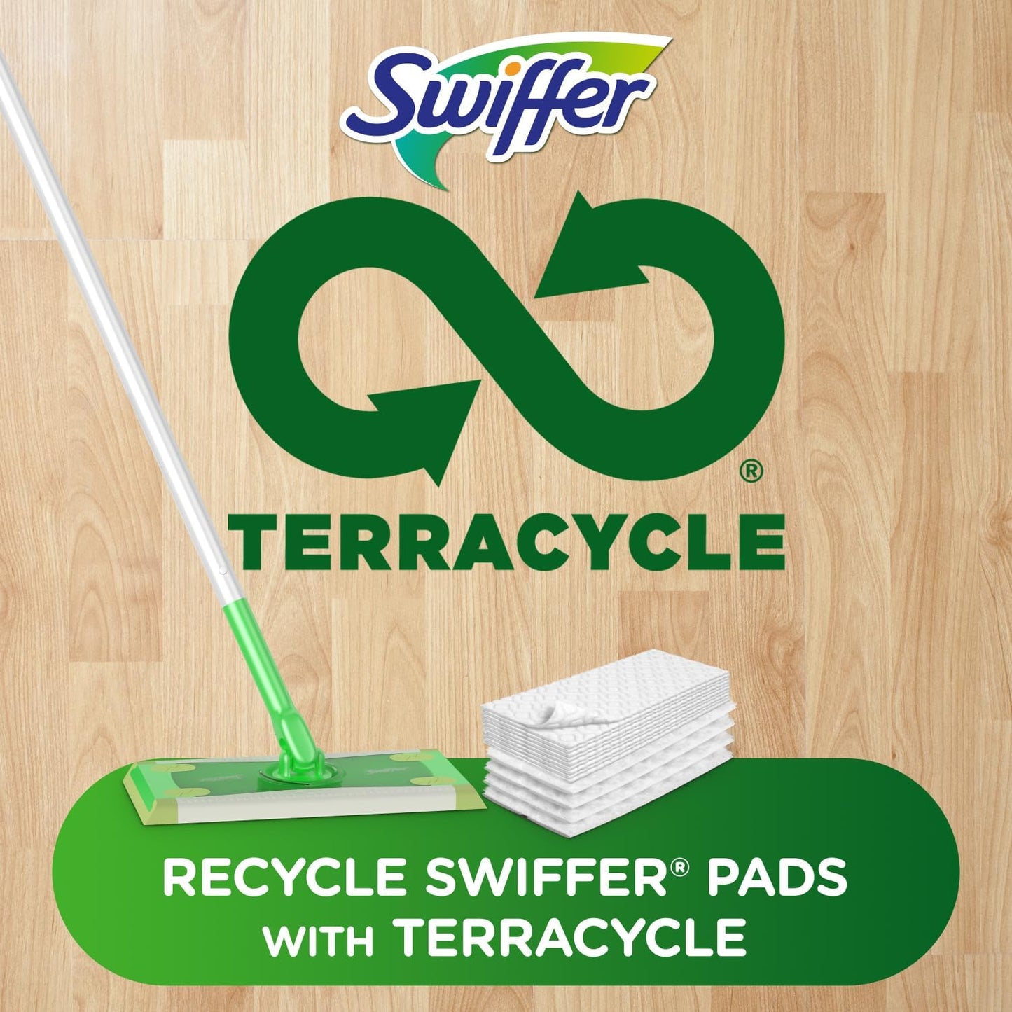 Swiffer Sweep + Mop, Broom & Mop Alternative, Dry & Wet Floor Cleaner for Dirt, Dust, Hair, All Purpose Cleaning Tool for Home, Bathroom, Kitchen, Set Includes 1 Sweeper, 14 Dry Pads, 5 Wet Pads Fresh