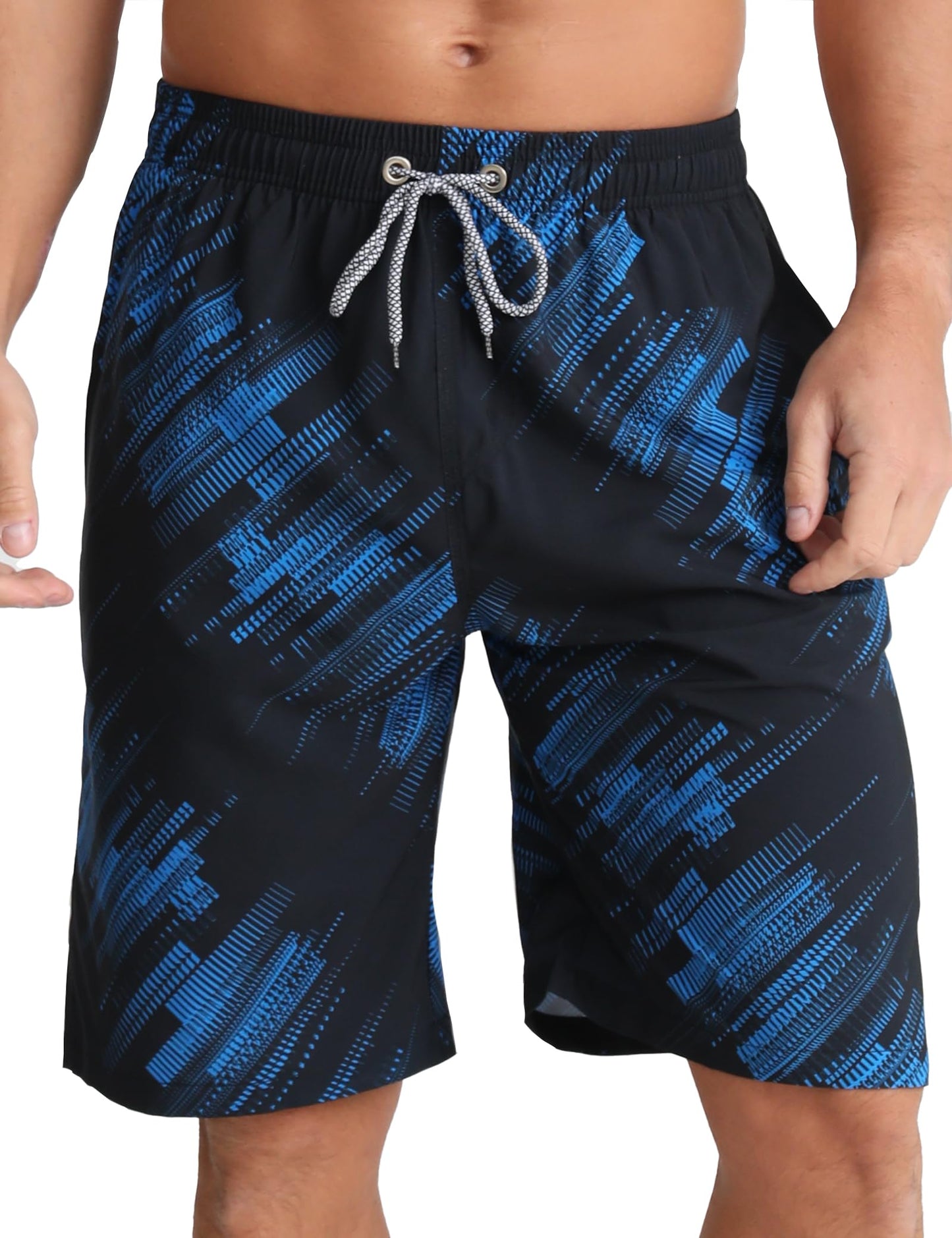 Men's Swim Trunks Quick Dry Swim Shorts 9" Inseam Bathing Suit with Mesh Lining