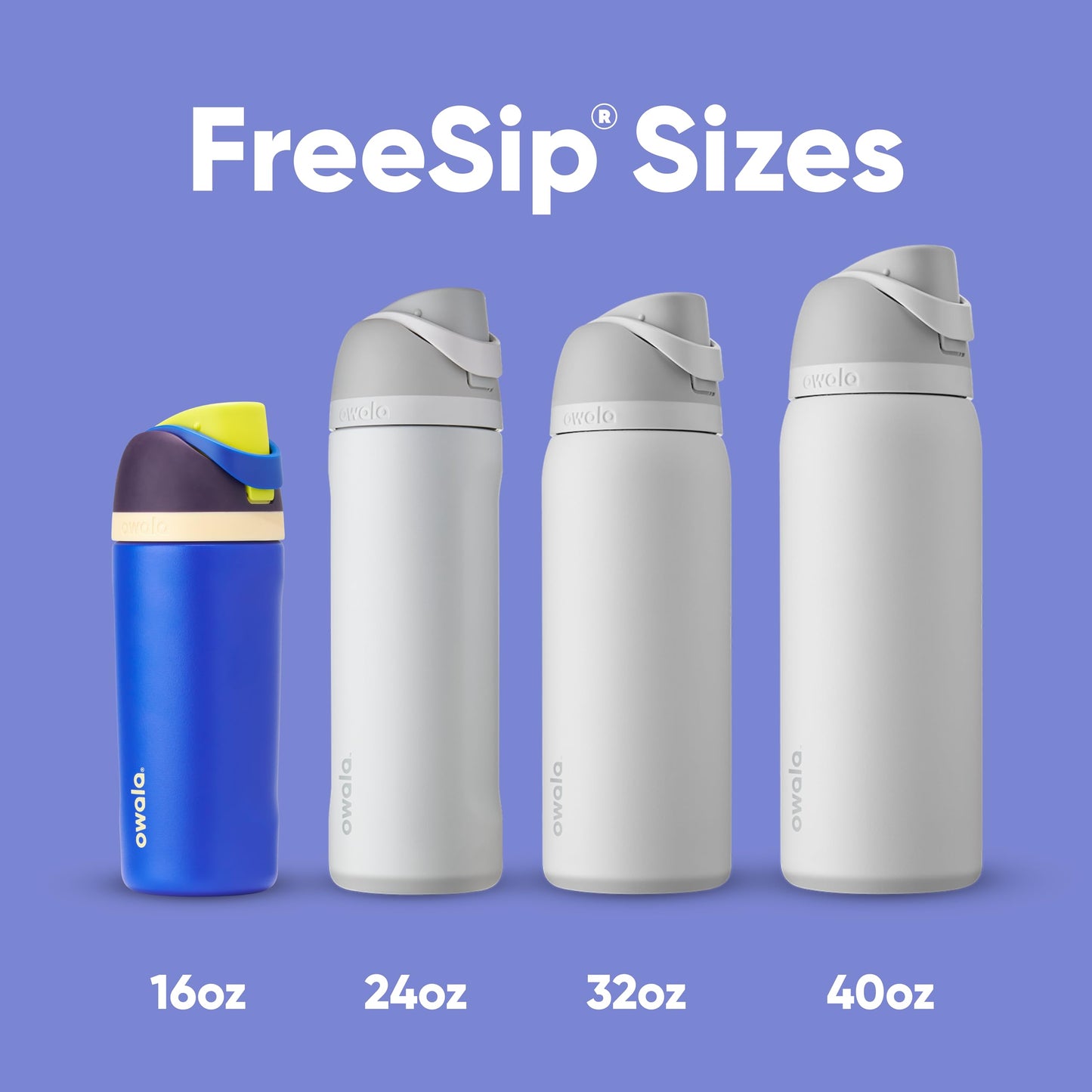 FreeSip Insulated Stainless Steel Water Bottle with Straw for Sports and Travel, BPA-Free, 24-oz, Shy Marshmallow