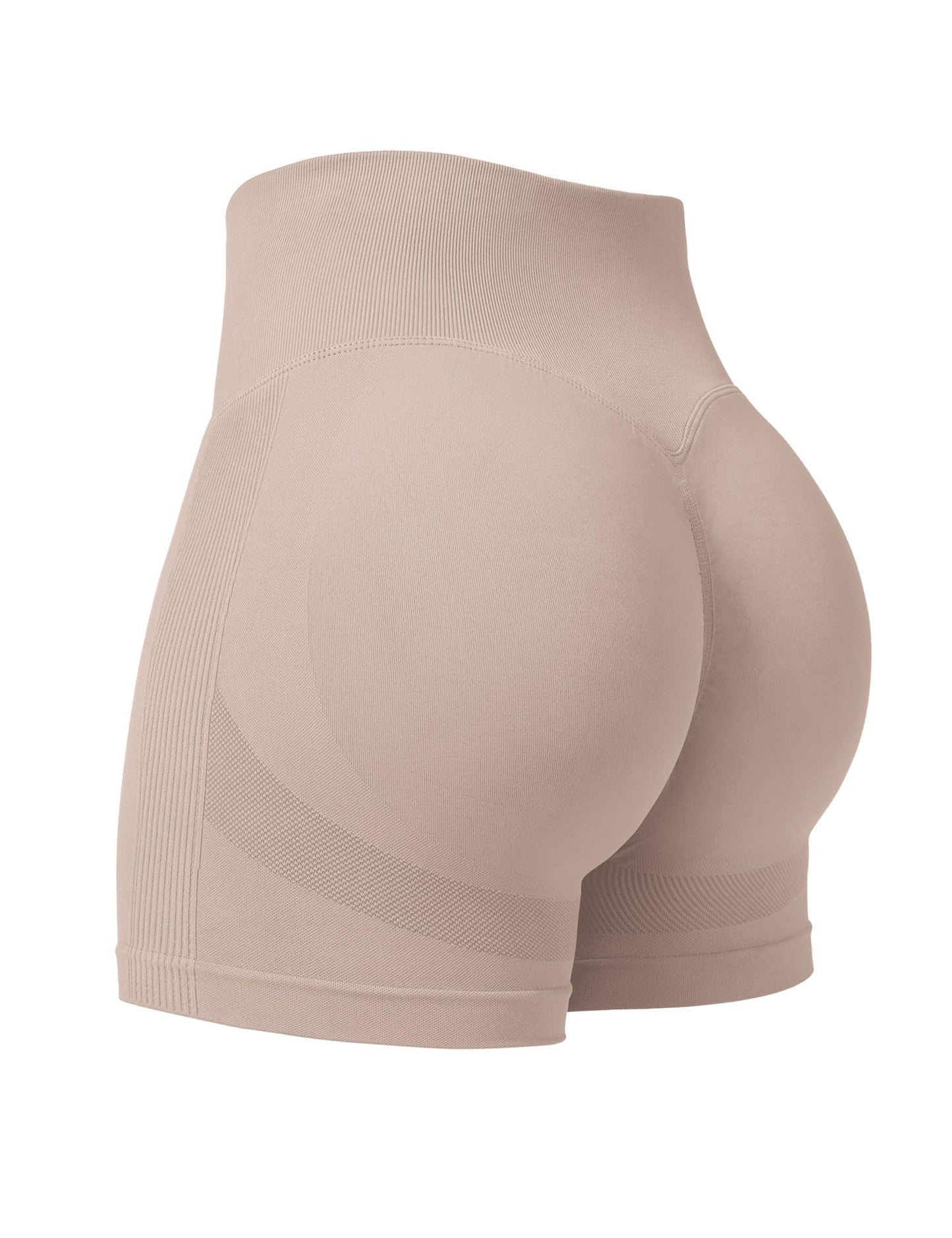 Professional Women Workout Shorts 3.6" Scrunch Shorts Seamless High Waisted Contour Gym Yoga Biker Shorts
