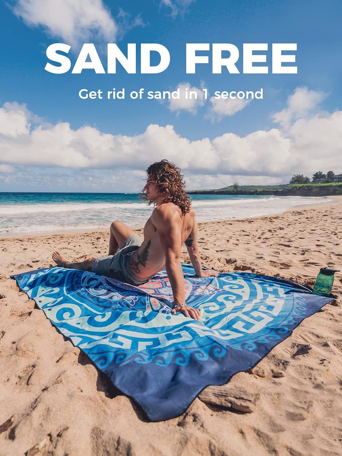 OCOOPA Microfiber Beach Towel Sand Free, Extra Large 71''X32'' Oversized Towels, Lightweight Compact Quick Dry Absorbent Pool Towel for Bath,Camping,Swimming,Travel Accessories