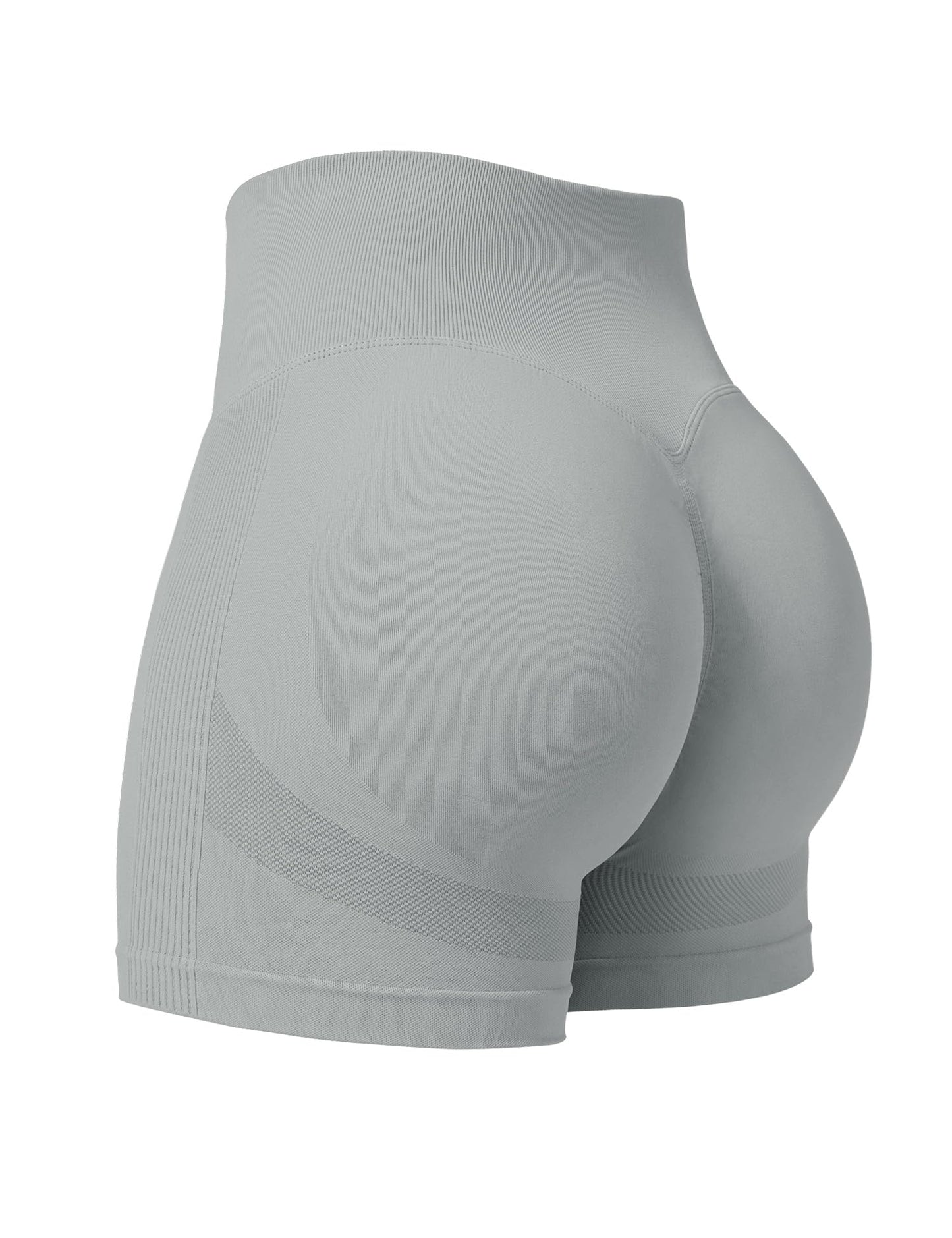 Professional Women Workout Shorts 3.6" Scrunch Shorts Seamless High Waisted Contour Gym Yoga Biker Shorts