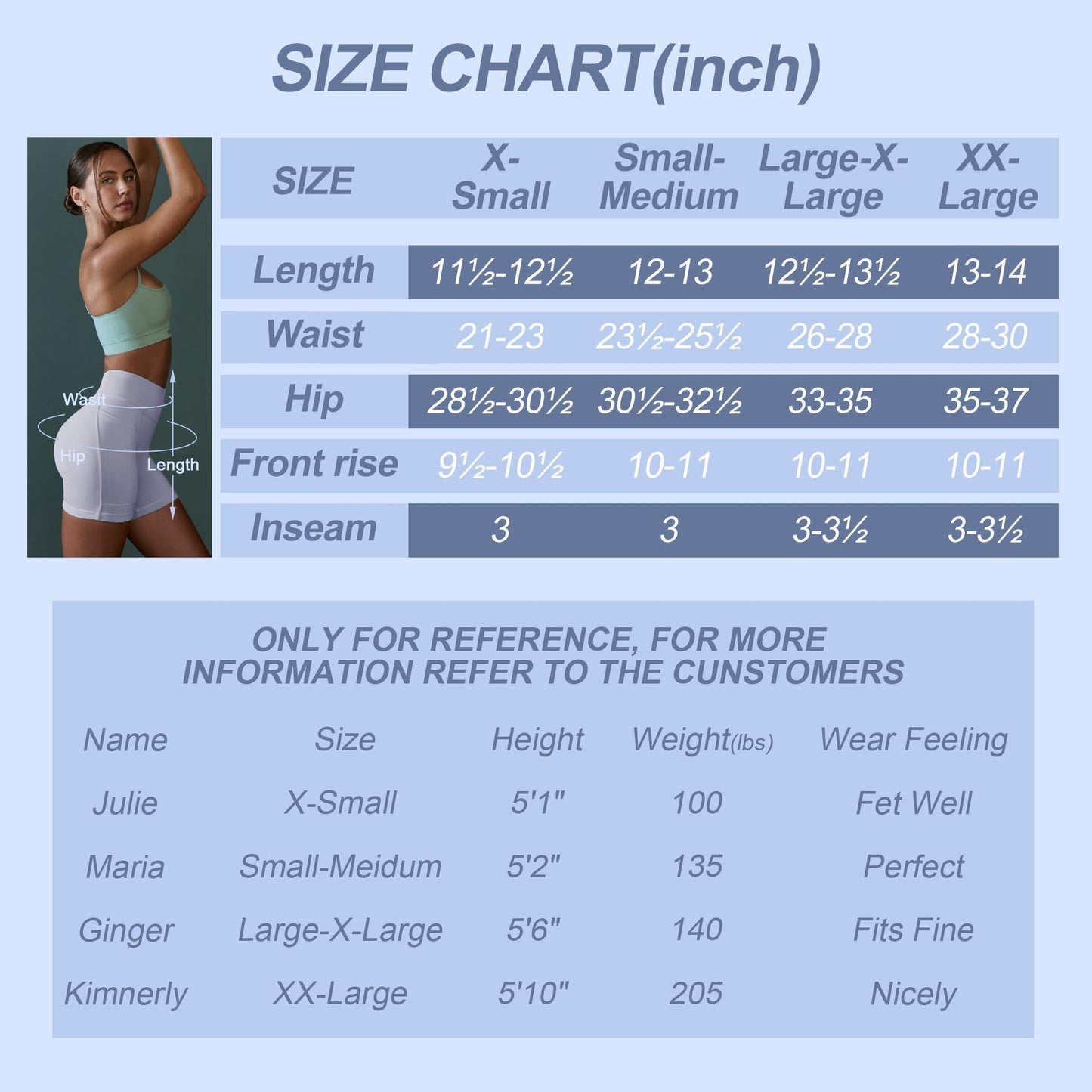 Workout Biker Shorts Women with Pockets - 3"/5" High Waisted Spandex Booty Tummy Control Gym Yoga Shorts