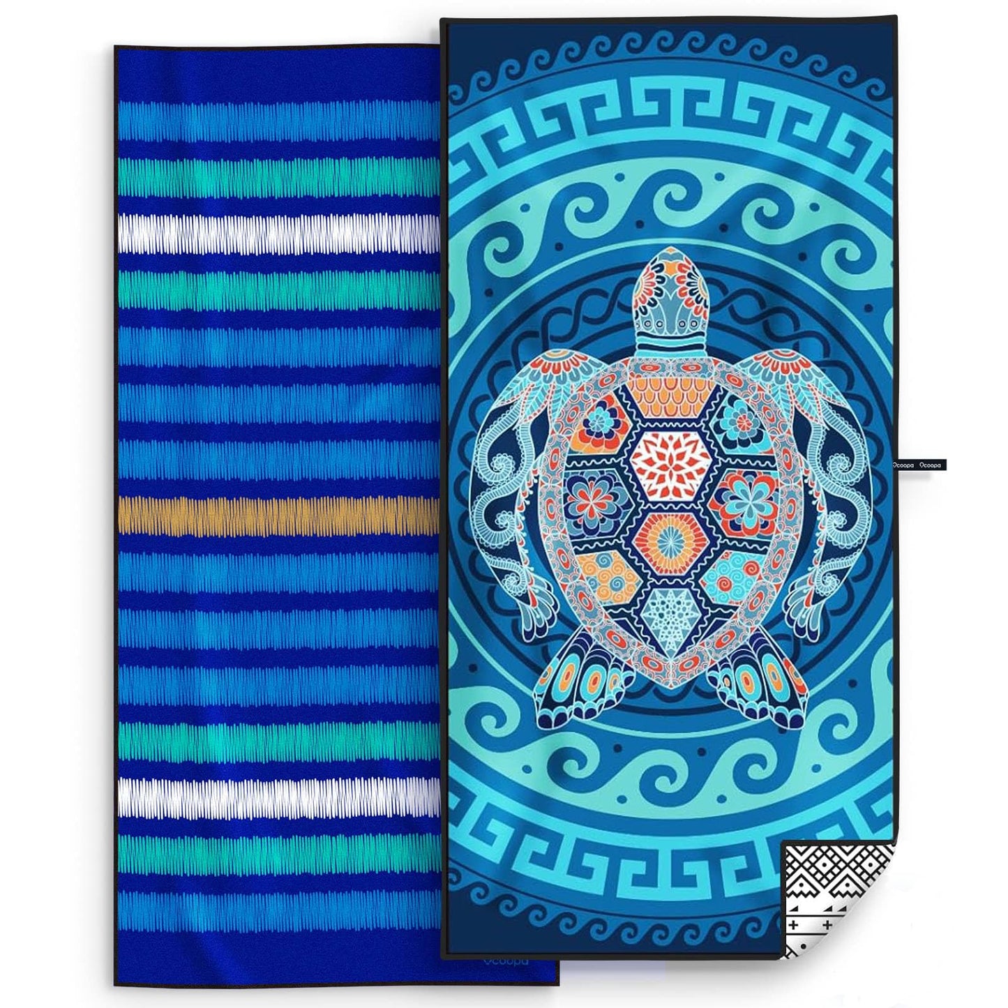 OCOOPA Microfiber Beach Towel Sand Free, Extra Large 71''X32'' Oversized Towels, Lightweight Compact Quick Dry Absorbent Pool Towel for Bath,Camping,Swimming,Travel Accessories