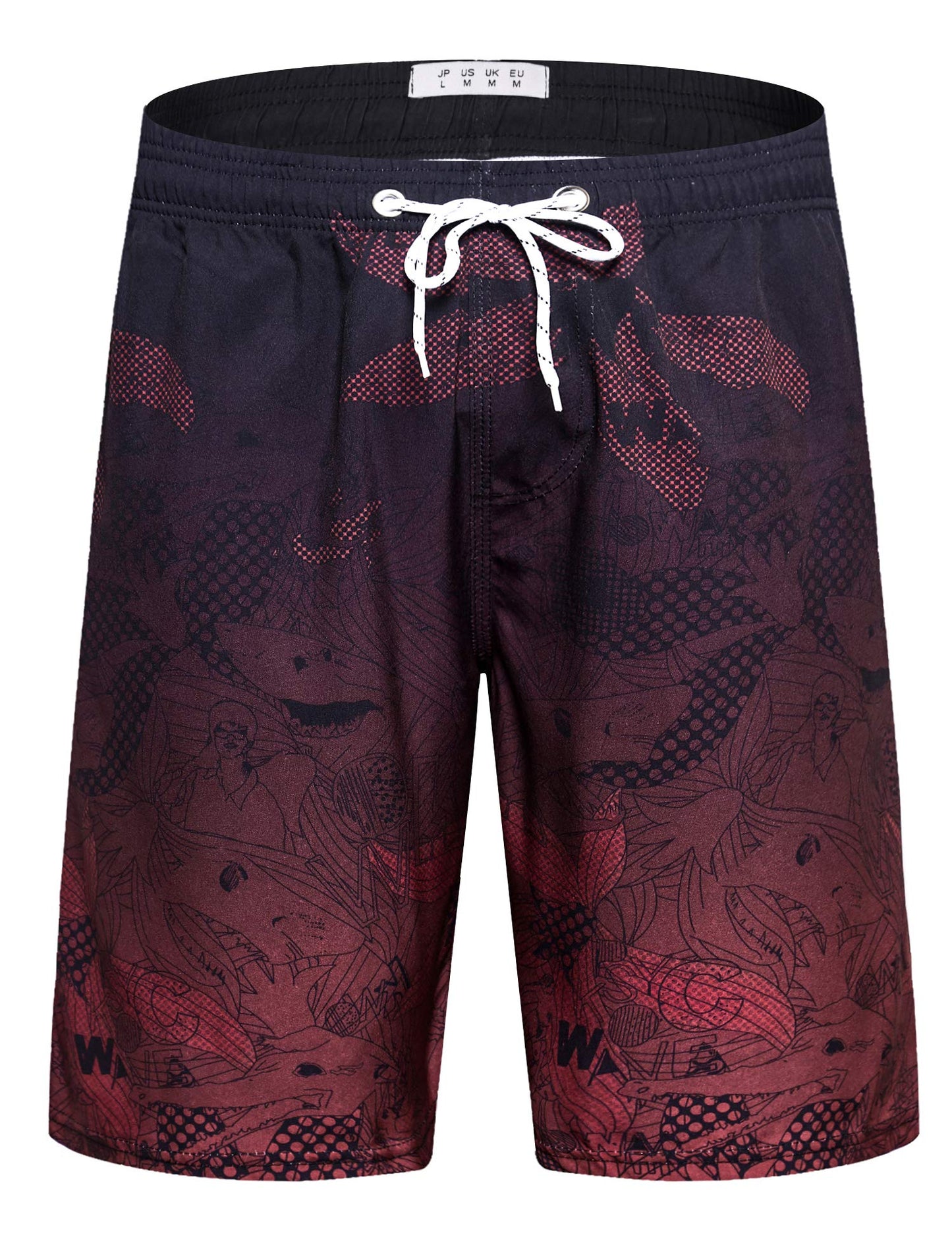 Men's Swim Trunks Quick Dry Swim Shorts 9" Inseam Bathing Suit with Mesh Lining