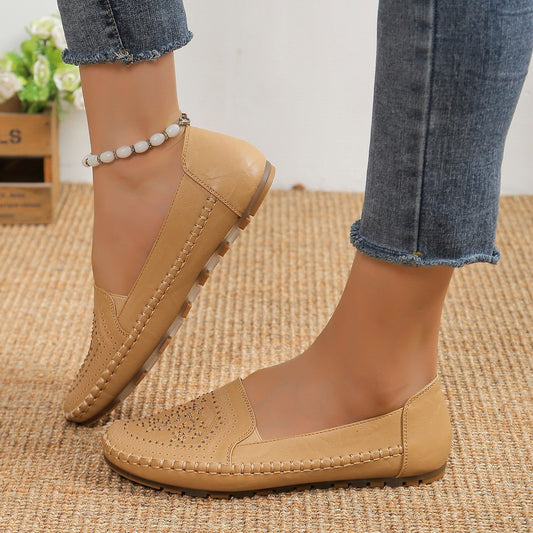 Handmade Gommino Casual Shoes - Solid Color