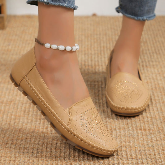 Handmade Gommino Casual Shoes - Solid Color