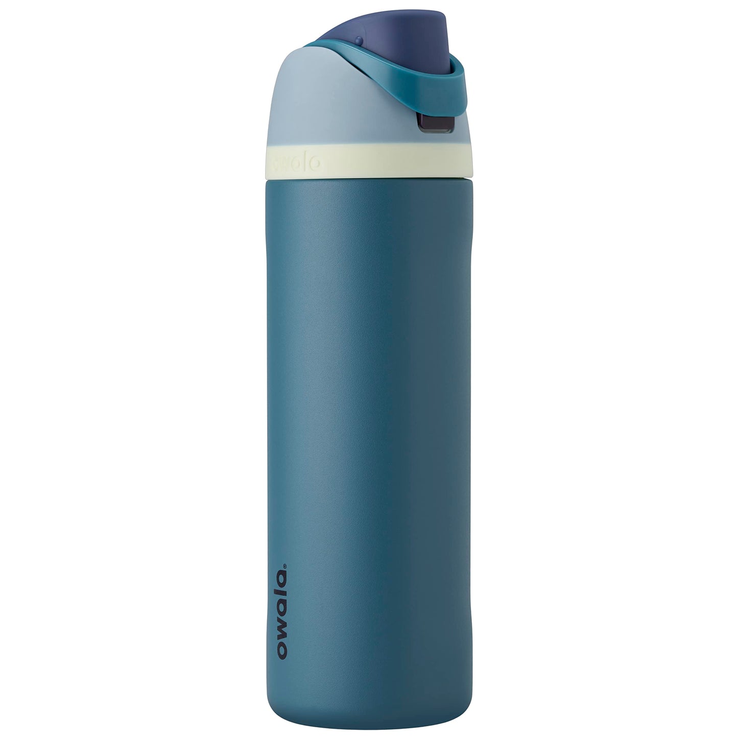 FreeSip Insulated Stainless Steel Water Bottle with Straw for Sports and Travel, BPA-Free, 24-oz, Shy Marshmallow