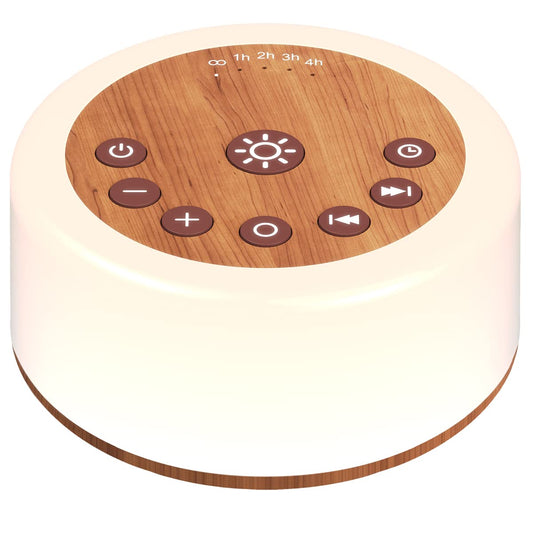Sound Machines White Noise Machine 12 Colors Night Lights with 30 Soothing Sounds Sleep Machine with 5 Timers Portable for Home Travel and Office-Black