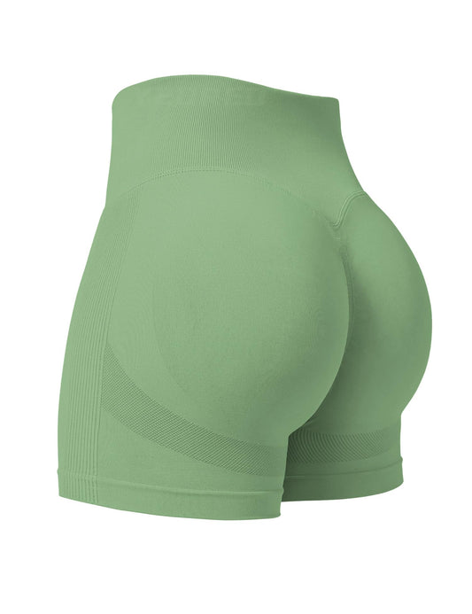 Professional Women Workout Shorts 3.6" Scrunch Shorts Seamless High Waisted Contour Gym Yoga Biker Shorts