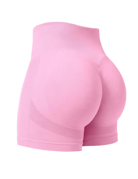 Professional Women Workout Shorts 3.6" Scrunch Shorts Seamless High Waisted Contour Gym Yoga Biker Shorts