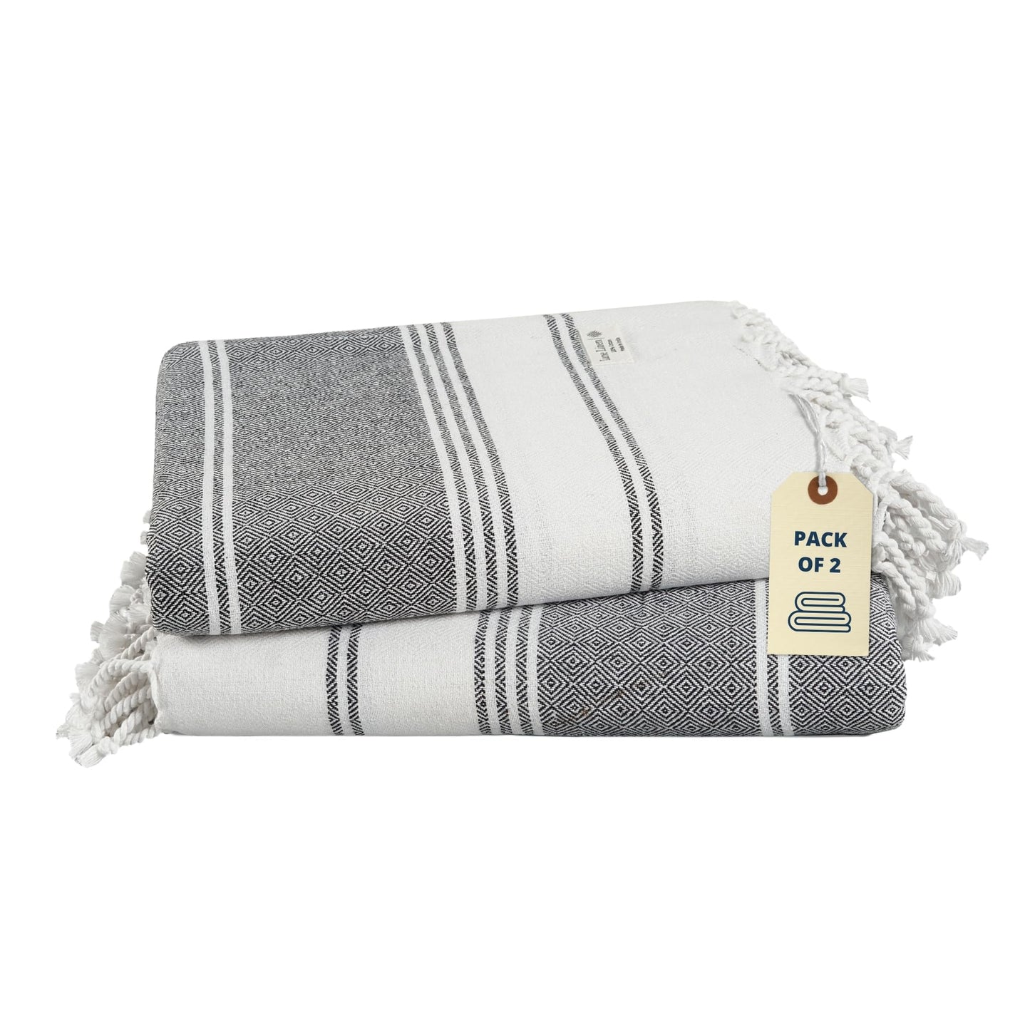 Lane Linen Beach Towels 6 Pack, Oversized Beach Towel, Pre-Washed Large Beach Towel, Stylish Pool Towels for Adults, Quick Dry Beach Towel, Lightweight Travel Towel, 39"x71" - Multi Colors